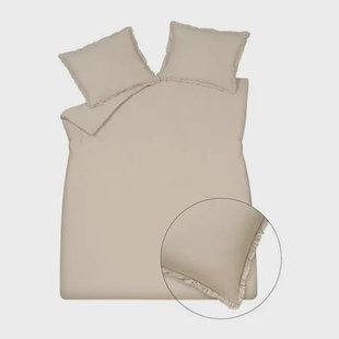 Vandyck Pure Ruffle Dekbedovertrek 200 x 200/220 cm - Beige