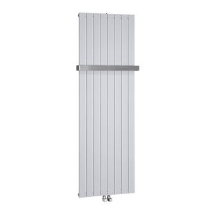 Designradiator Sapho Colonna Recht Middenaansluiting 60.2x180 cm 1205W Zilver
