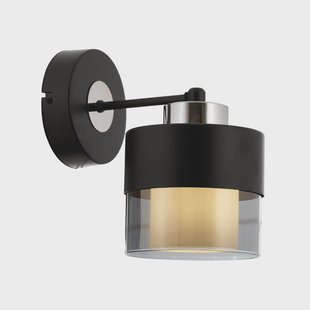 Avonni Wandlamp AP-4288-1BSY van metaal en glas