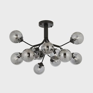 Avonni Plafondlamp AV-4286-12-BSY rookgrijs Ø 80 cm 12-lamps