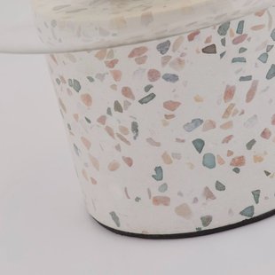 Searchlight Tafellamp X Vessel, wit / helder, beton, glas