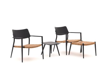 Bellagio Cino lounge balkonset 4-delig stapelbaar - Laagste prijsgarantie!