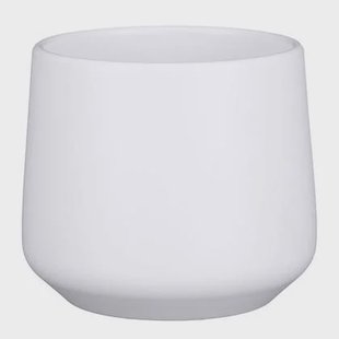 Mica Decorations Bloempot - wit - mat - keramiek - H15,5|D17 cm Mica Decorations Bloempot - wit - mat - keramiek - H15,5|D17 cm