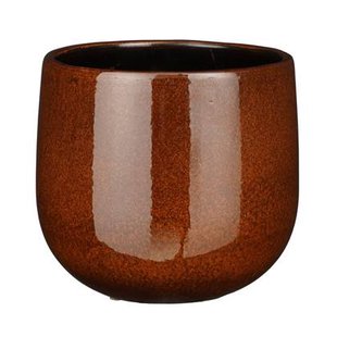 Mica Decorations Plantenpot - keramiek - bruin - D18|H16 cm Mica Decorations Plantenpot - keramiek - bruin - D18|H16 cm