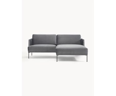 Kleine fluwelen hoekbank Fluente