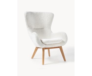 Teddy fauteuil Wing met houten poten