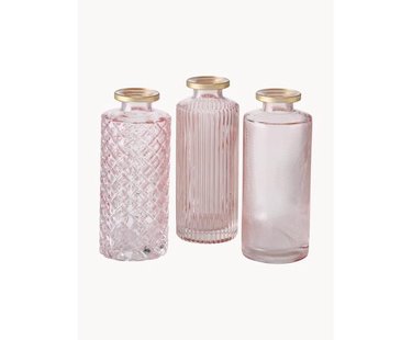 Kleine vazen Adore van glas, 3-delig