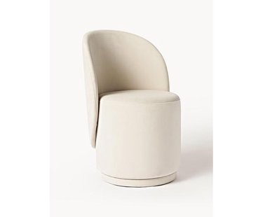 Fluwelen gestoffeerde stoel Zeyno