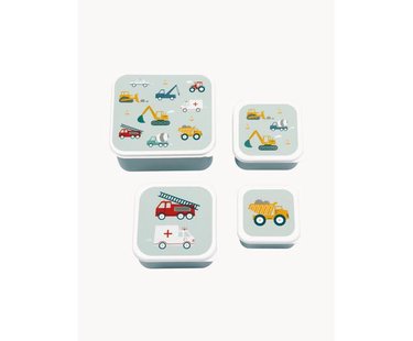 Kinderlunchboxen Vehicles, set van 4
