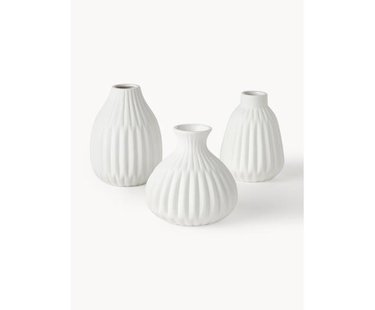 Kleine vazen Palo van porselein, 3-delig