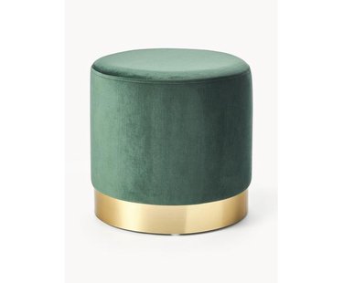 Fluwelen poef Orchid