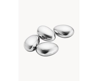 Whiskystenen Sky van RVS, 4 stuks