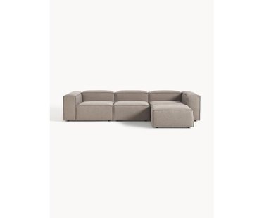 Modulaire bank Lennon (4-zits) met poef (links/rechts)