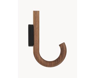 Walnoothouten wandhaak Umbrella, in verschillende formaten