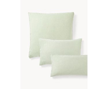 Gewassen linnen kussenhoes Airy
