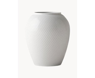 Handgemaakte porseleinen vaas Rhombe, H 25 cm