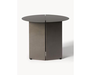Ronde bijzettafel Oru met antieke afwerking Ronde bijzettafel Oru met antieke afwerking