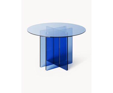 Ronde glazen eettafel Anouk, in verschillende formaten