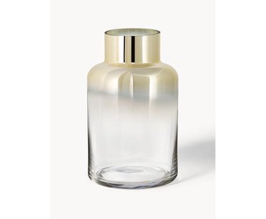 Mondgeblazen glazen vaas Uma, H 27 cm