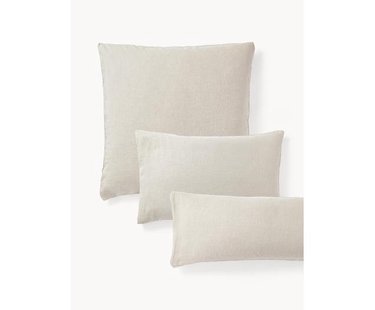 Gewassen linnen kussenhoes Airy