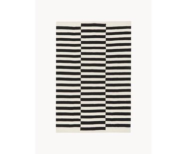 Handgeweven Kelim vloerkleed Donna met strepen