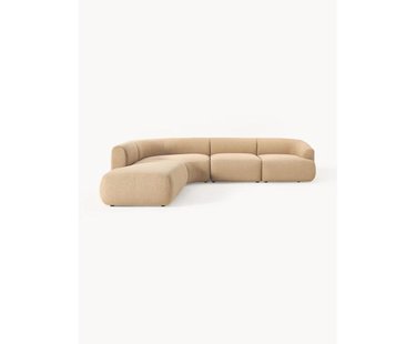 Modulaire boucl&eacute; hoekbank Sofia (4-zits)