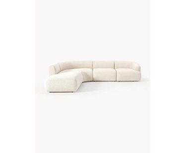 Modulaire boucl&eacute; hoekbank Sofia (4 zits)