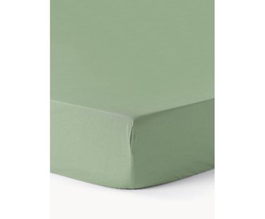 Topper hoeslaken Elsie, katoen perkal