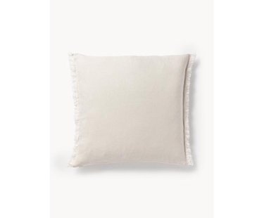 Linnen kussenhoes Luana met franjes