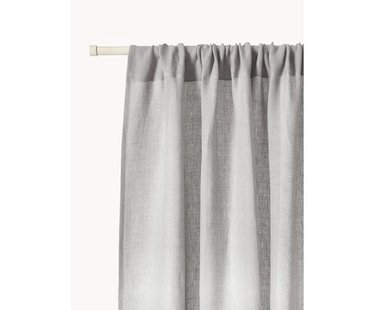 Semi-transparante gordijnen Harmony met tunnelzoom, 2 stuks