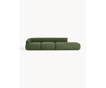 Modulaire XL chaise longue Sofia van boucl&eacute; stof