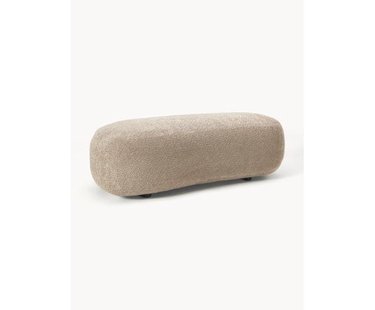 XL poef Alba van teddy bouclé XL poef Alba van teddy bouclé