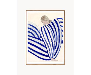 Poster blauw Stripe At Concorde by Sofia Lind x The Poster Club