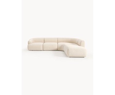 Modulaire boucl&eacute; hoekbank Sofia (4 zits)