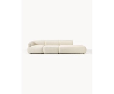 Modulaire XL chaise longue Sofia van teddy stof