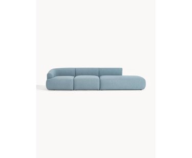 Modulaire XL chaise longue Sofia van boucl&eacute; stof