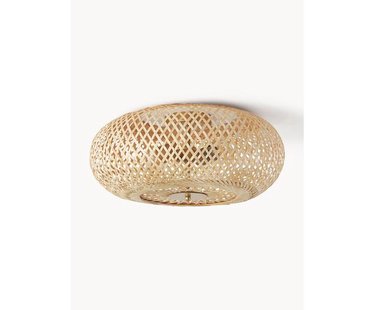 Design plafondlamp Evelyn van bamboehout, naturel