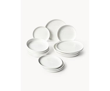 Porseleinen serviesset Nessa, 4 personen (12-delig)