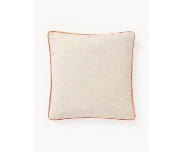 Kussenhoes Cressida met tweekleurige bies