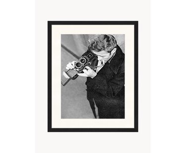 Ingelijste print James Dean met camera