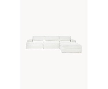 Modulaire bank Russell (4-zits) met poef (links/rechts)