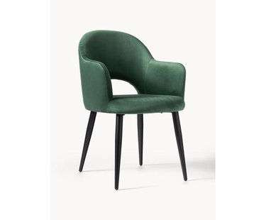 Fluwelen armstoel Rachel