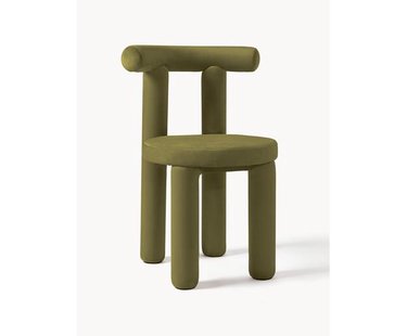 Fluwelen stoel Calan