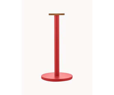 Keukenrolhouder Mattina met bamboehouten decoratie Keukenrolhouder Mattina met bamboehouten decoratie