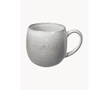 Handgemaakte XL theemokken Nordic Sand, 2 stuks