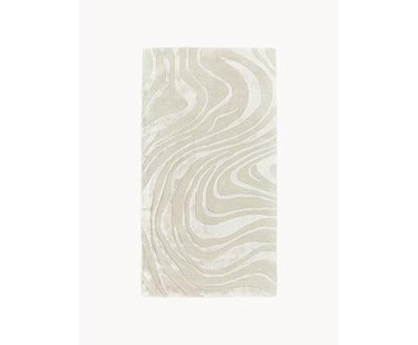 Glanzend hoogpolig vloerkleed Jimmy