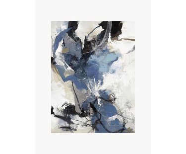 Handgeschilderd canvas print Blue vibes