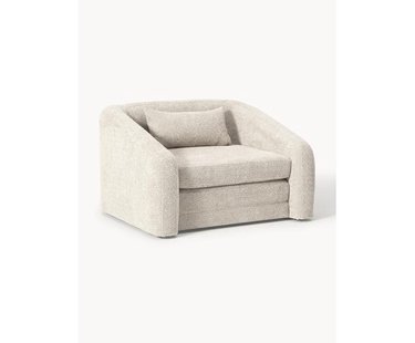 Slaapfauteuil Eliot uit teddy-boucl&eacute;