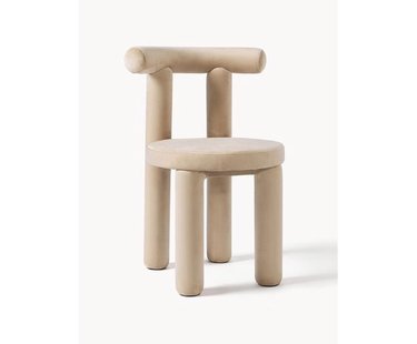 Fluwelen stoel Calan