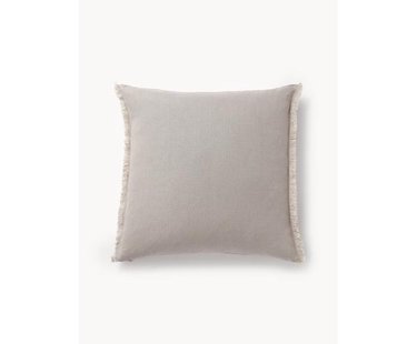 Linnen kussenhoes Luana met franjes